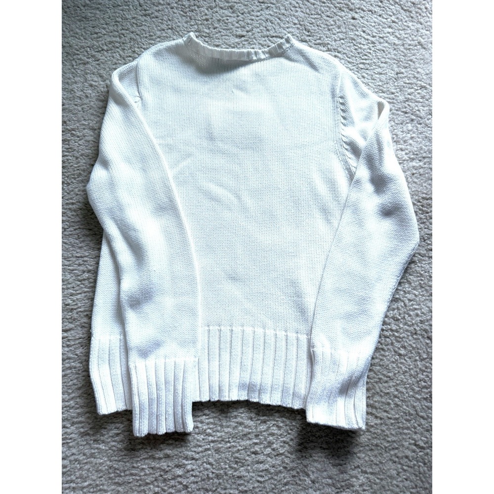Polo Jeans Ralph Lauren Vintage Sweater USA Crew Neck Knit XL Cotton 90s - Picture 4 of 6